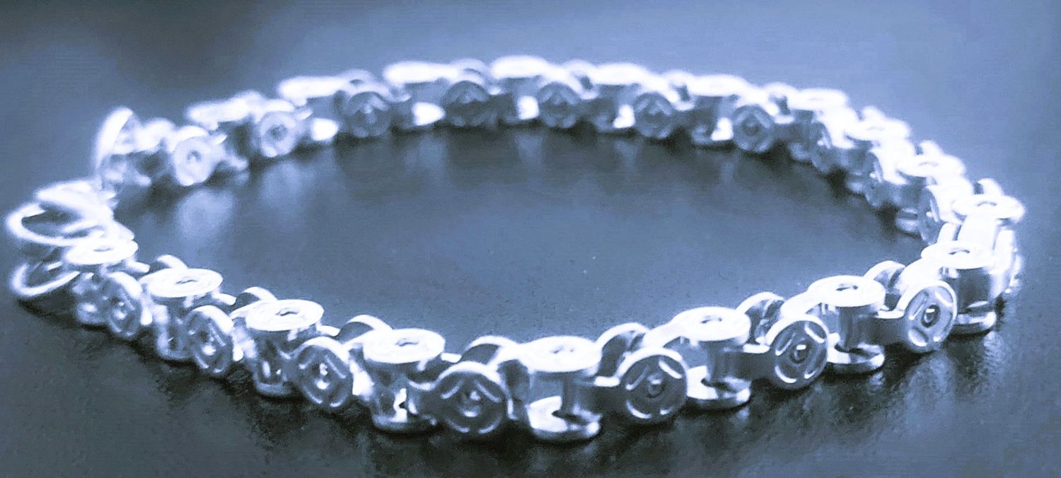 Biker Punk Style Jewelry Stainless Steel Silver Metal Bike Motorcycle Bracelet Men Women Jewelry 6MM Length 7.5 inches