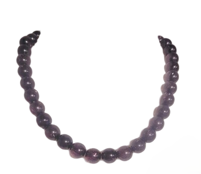 Healing Crystal Black and purple unique Aventurine Smooth Round Genuine Natural Ocean 8MM-10 MM Beads Necklace | Aventurine Necklace Bead Necklace | Birthday Gift-Jewelry