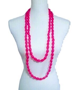 Pink long imitation Traditional wedding necklace Igbo traditional bead/ African traditional unisex bead