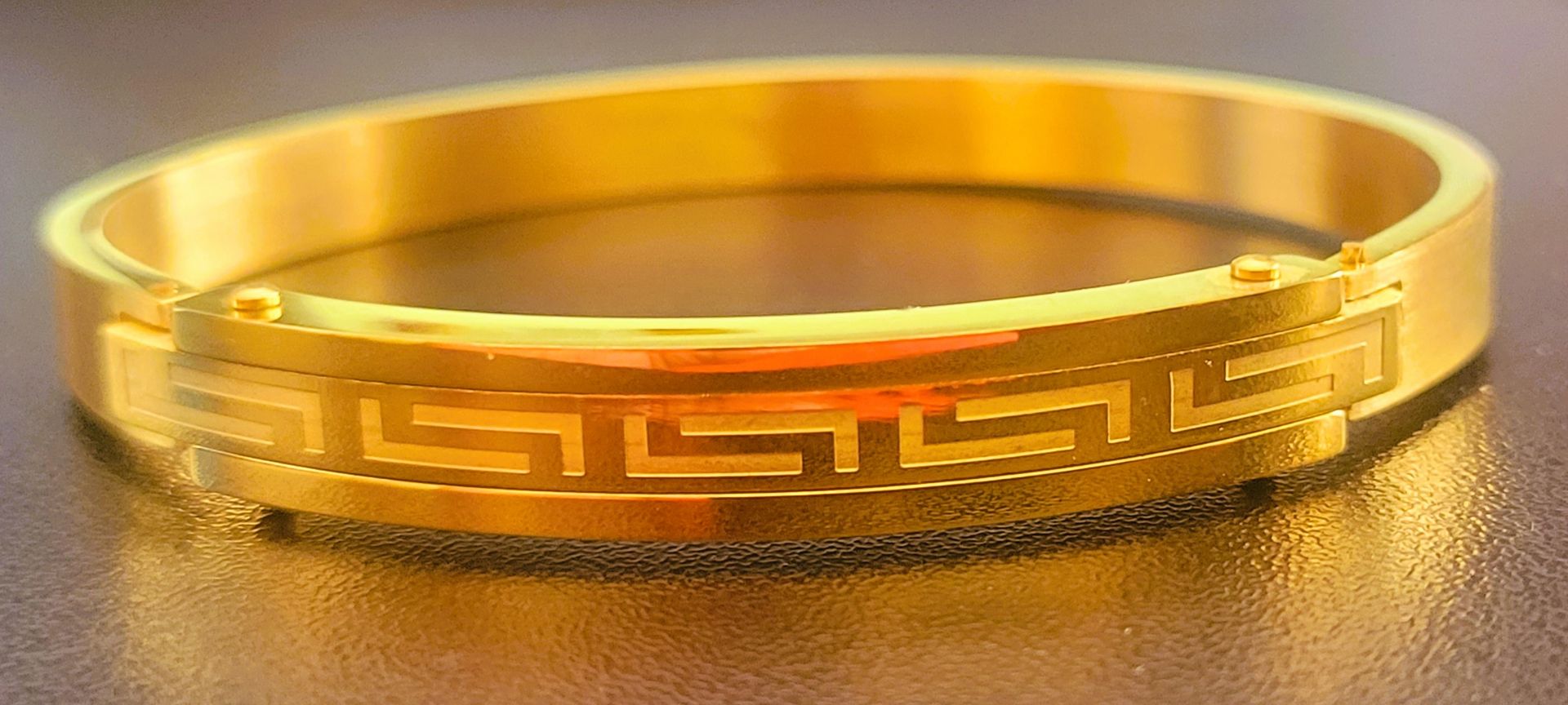 24 carat Arab gold plated Bangle Bracelet Dubai Simple Design Gold Bracelet  Jewelry 24k Real Gold Plated