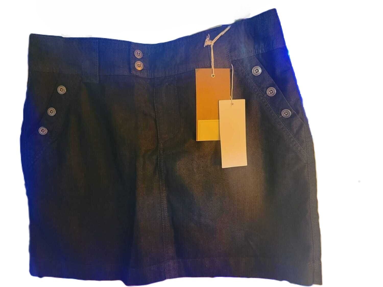 LIFE STYLE DENIM SONOMA Apparel Women's Denim Button Front MID RISE/ sits below waist easy through hip and tight stretch with inner short Size 10