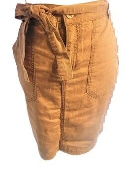 khaki Vintage brown Sonoma Good for Life skirt with 2 front pockets and 2 back pockets Size 4