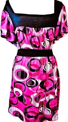 Womens Plus Size Vanezia tm Women's plus size Casual Basic Pleated front Blouse Top Gown Dress Size 26/28 w