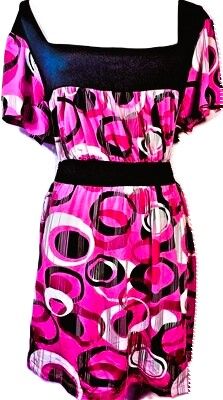 Womens Plus Size Vanezia tm Women's plus size Casual Basic Pleated front Blouse Top Gown Dress Size 26/28 w