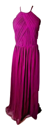 Women's Purple Gradient Long Dinner Prom Evening Gown Dress