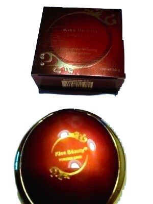 Kiss Beauty makeup Powder Cake Micro-Crystal Whitening Double purpose 2 Layers with puff 30g Color: 3 dark