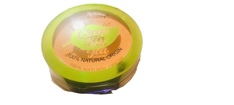 Kiss Beauty, Green Tea 2 in 1/2 layer. Makeup Powder 100% Natural origin Color 3