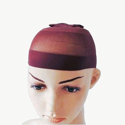Wig Caps, 2pcs Wine Stocking Caps For Wigs Stretchy Nylon Wig Caps Wig Caps For Women Man- Color Wine