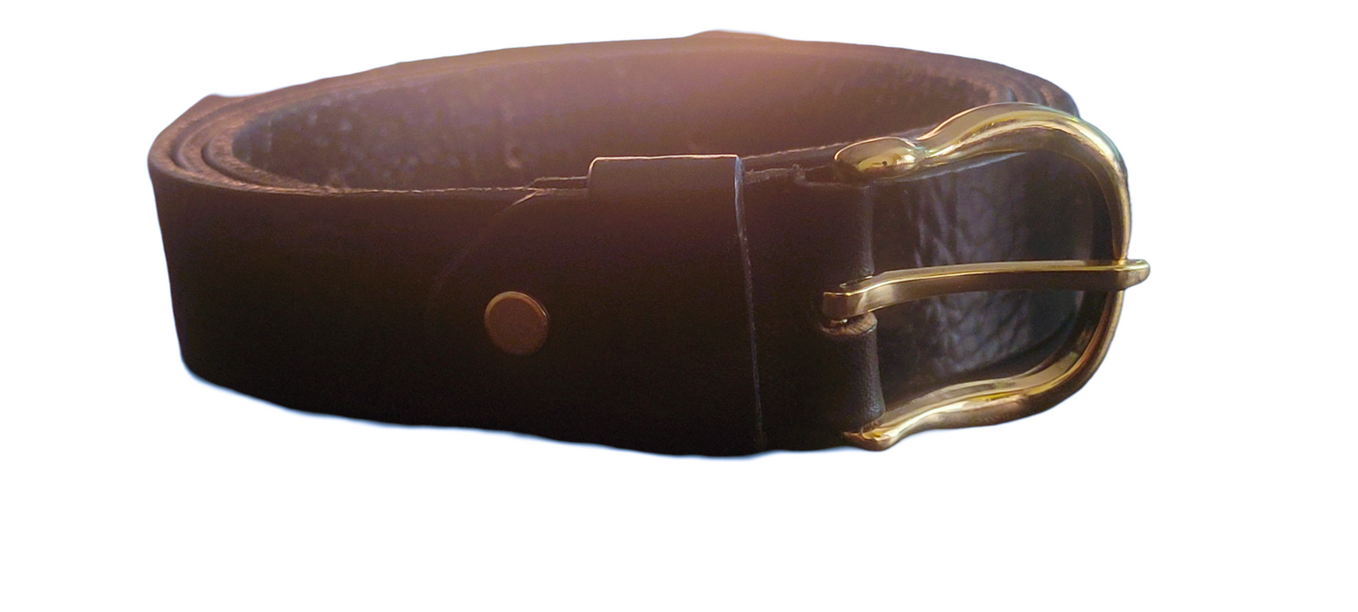 Womens Belts for Jeans 1.1" Width Ladies Belts for Dresses Full Grain Leather Gold Buckle Belt Gift Box Size 40/44