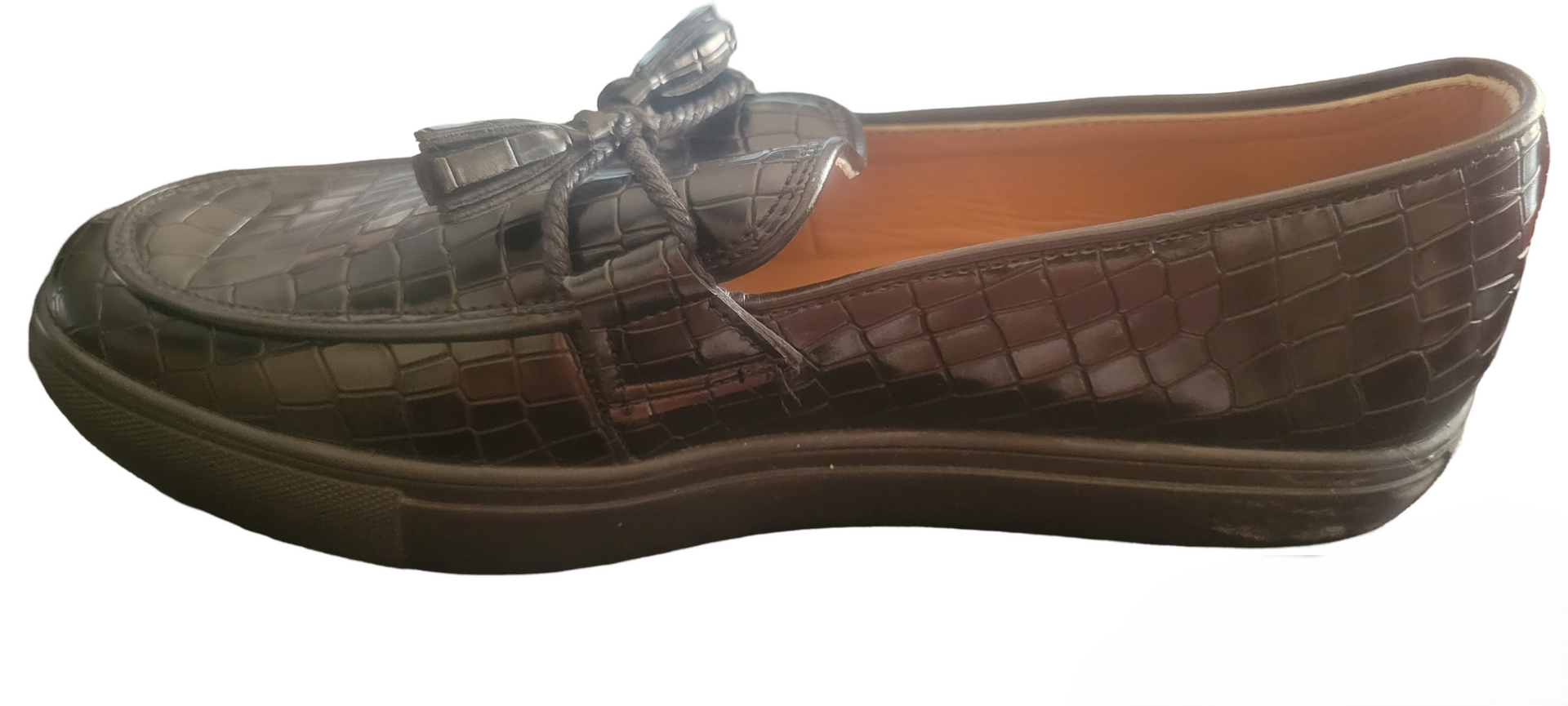 Berluti Black Men's dress shoes leather classic formal Italian thick soled black shoe