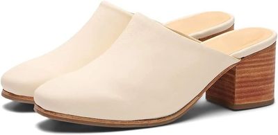 Women Comfortable Chunky Block Heel Closed Round Toe Slip On Backless Loafers Shoes Mid Stacked Heeled Sandals Clogs Thick Heels Slide Slippers Daily Wedge Casual Slip-on Booties