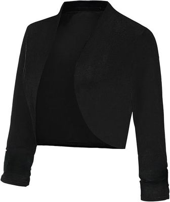 Womens Casual Blazers Open Front see through hand Blazer Jacket