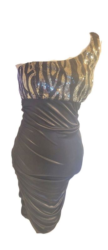 Rub Y Rox Women One Shoulder Sequin Dress Nightclub Wedding one shoulder Cocktail Party Dress Gown