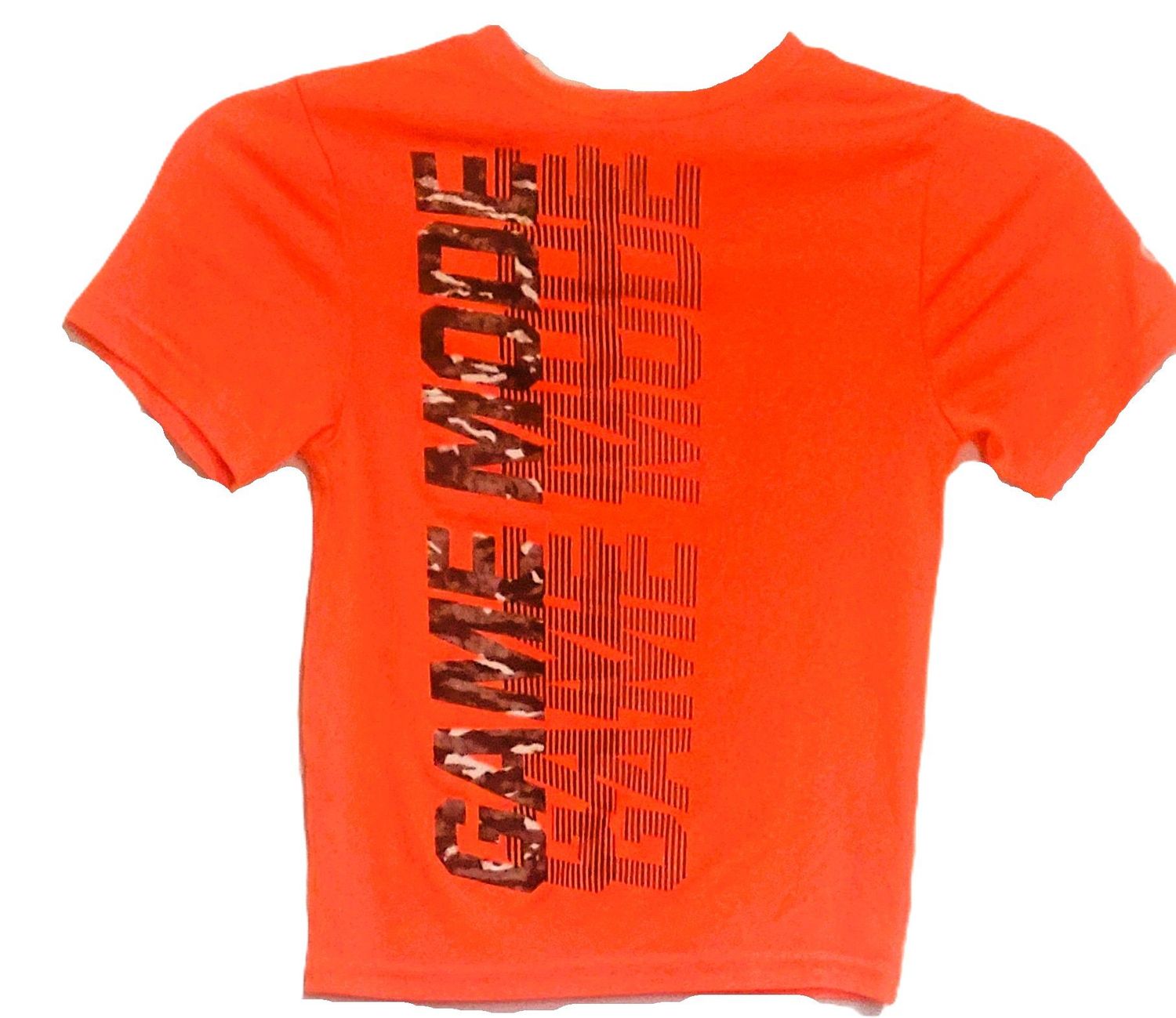 Game Mode Boy's Royal Orange T-Shirt
