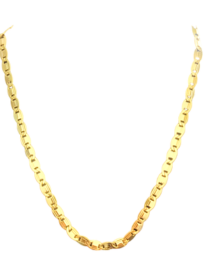 18kt Yellow Gold Oval-Link Necklace 75c