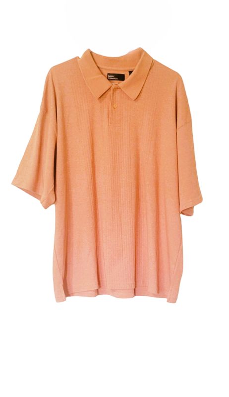 Marc Edwards Peach Men's Golf Shirt Polo Top Casual Short Sleeve Summer 2 Buttons Spread Collar Solid Classic T-Shirt Marc Edwards Peach Men's Golf Shirt Polo Top Casual Short Sleeve Summer 2 Buttons Spread Collar Solid Classic T-Shirt