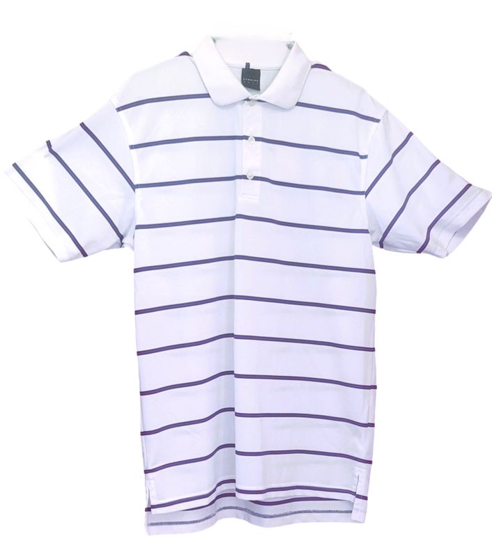 Dunning Golf White, With stripped purple and blue Stadium. Stripe Short Sleeve Polo Men's Short Sleeve Polo Shirt Top Casual Slim Fit Mock Neck Basic Designed Cotton Shirts Dunning Golf White, With stripped purple and blue Stadium. Stripe Short Sleeve Polo Men's Short Sleeve Polo Shirt Top Casual Slim Fit Mock Neck Basic Designed Cotton Shirts