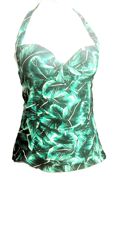 Missy M and M Swim Wear/Spa​
Women Halter Tankini Bathing Suits Sexy Swimming & Beach Wear One Piece Beach Wear Tie front leaf print Dress For Women for swim wear/spa /beach wear