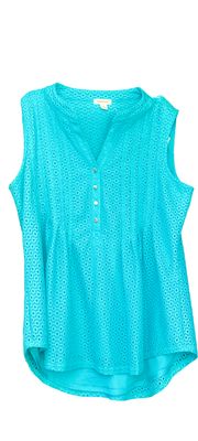 Dress barn Westport Women's Summer Sexy Lace Crochet V Neck Short Sleeve Blouses Tops Shirts Size Medium