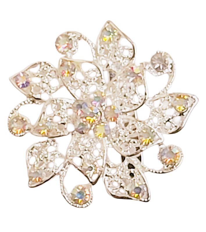 Crystal Rhinestones Flower Brooch Pin Set for DIY Wedding Bouquets Decoration  SWAROVSKI / Jewelry / SWAROVSKI Pins & Brooches / Pins & Brooches