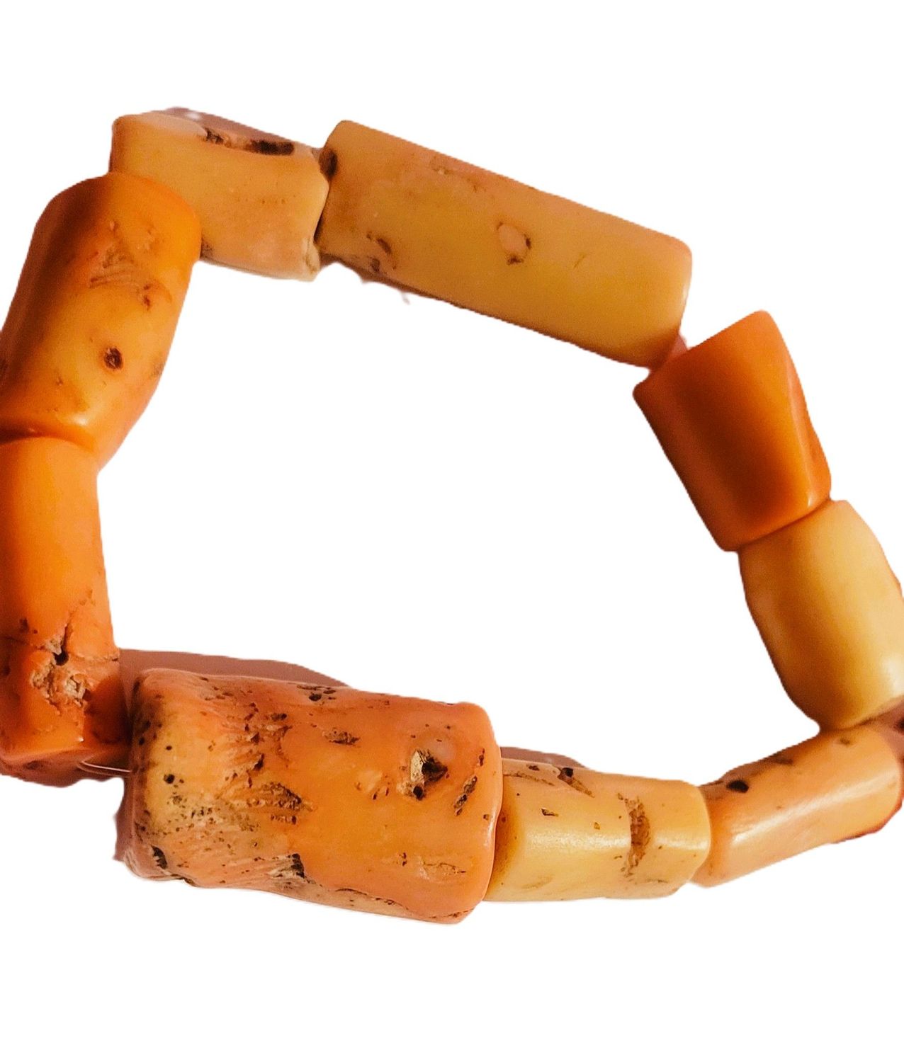 Natural Raw unprocessed Coral Loose Beads: Vintage Mediterranean Gemstone, Jewelry Making