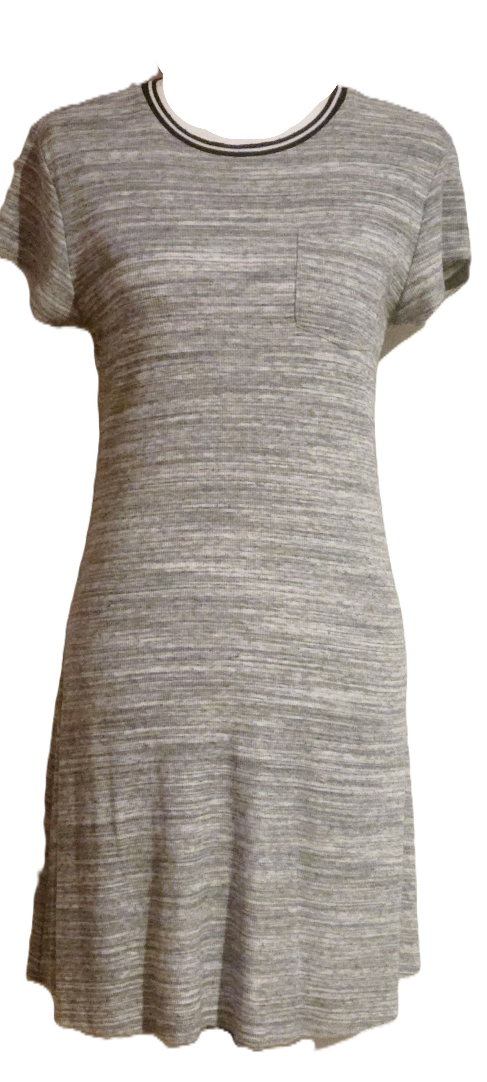 Women's 2026 Summer Bodycon Midi Dress Striped Short Sleeve Ribbed Knit Slim Fit Front Pocket Vacation Long Dresses