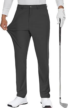Greg Norman Mens ML75 Ultimate Travel Golf Pants Men's Golf Dress Pant Stretch - 34*30" Work Business Casual Comfy Trousers Slacks Quick Dry Lightweight 4 Pockets