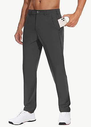 Greg Norman Mens ML75 Ultimate Travel Golf Pants Men's Golf Dress Pant Stretch - 34*30