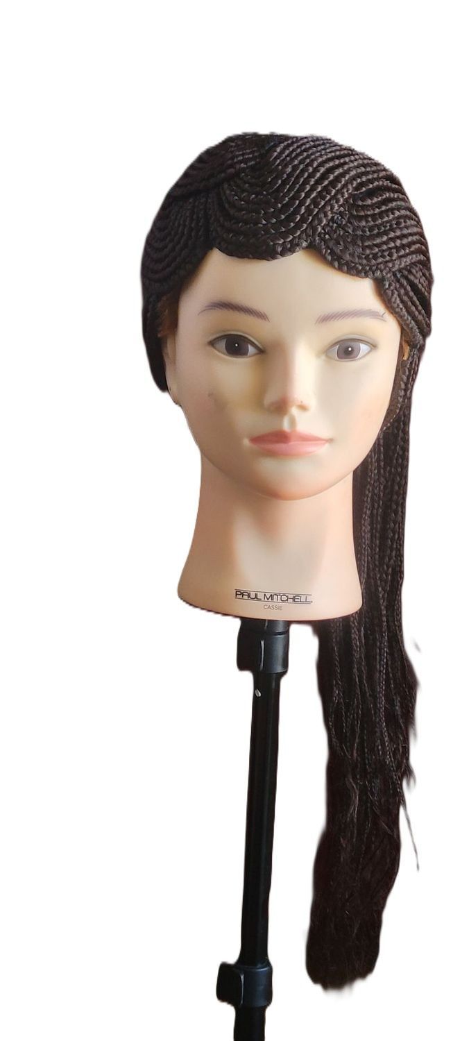 Box Braided Wigs for Black Women no lace Box Braids Wigs with Synthetic Black Cornrow Fully Handmade Braided Wig