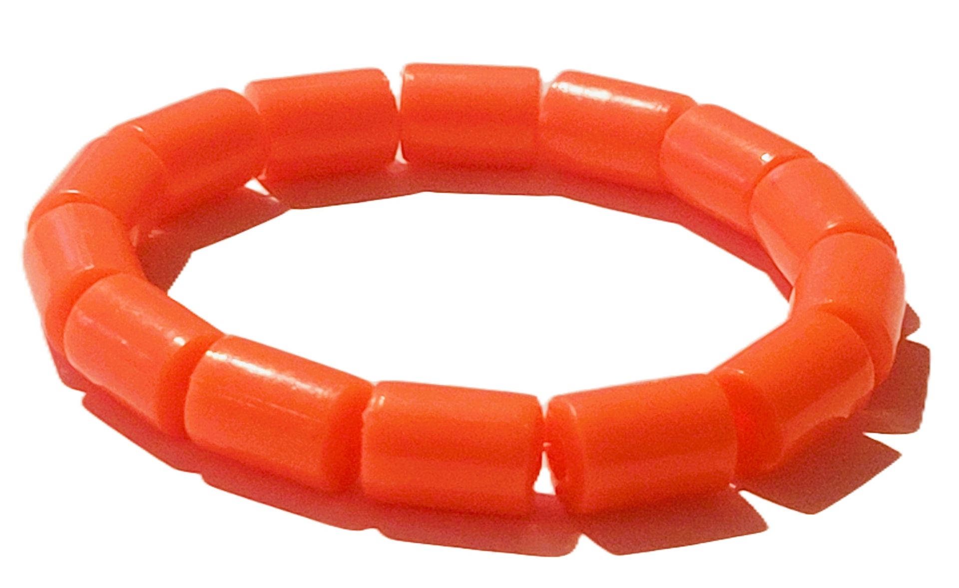 Natural Orange Coral Spacer Beads, Loose Semi Precious Flat Round Gemstone Heishi Disc Stone Beads