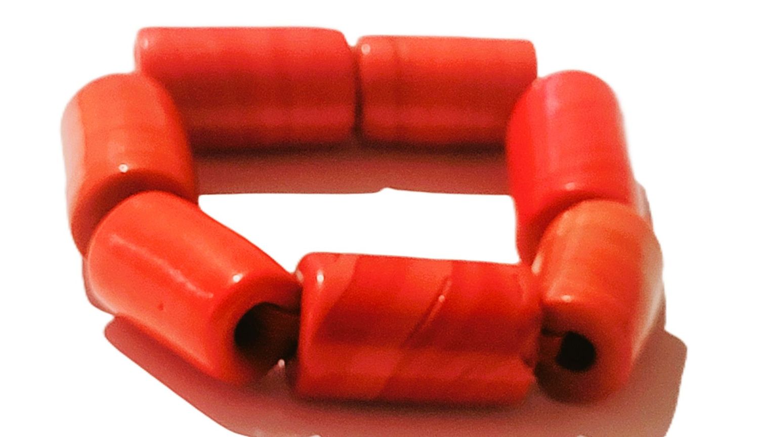 Coral- Globalgems Red Coral Natural Certified Loose Gemstone Opaque 6.90 carat faceted Fancy Cut Stone