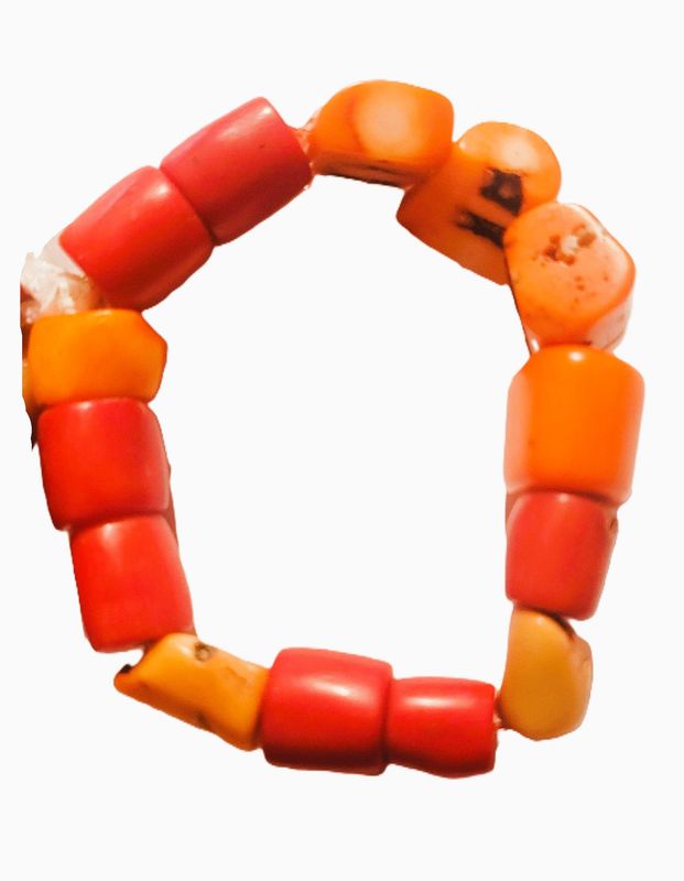 Natural Mixed Raw unprocessed Coral Loose Beads: Vintage Mediterranean Gemstone, Jewelry Making