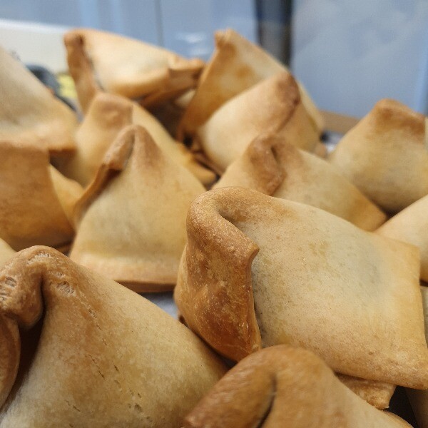 Gobi-samosa (vegaani), raakapakaste, 5 kpl