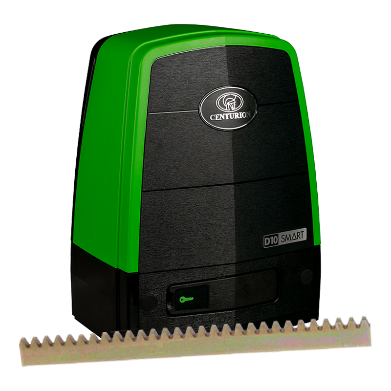 Centurion D10 Smart 24V DC Sliding Gate Operator Kit - Steel Rack - 1000kg