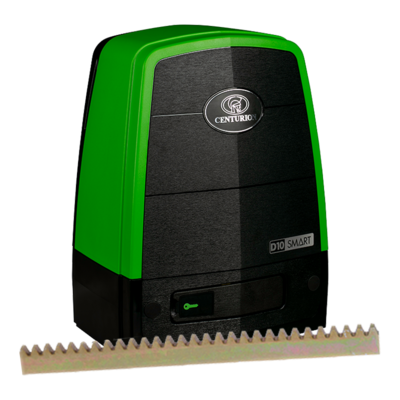 Centurion D10 Smart 24V DC Sliding Gate Operator Kit - Steel Rack - 1000kg