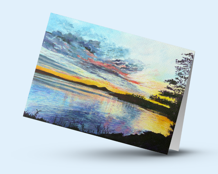 Sundown - greeting card