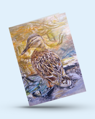 Mummy Duck - greeting card