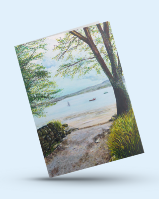 To the Beach  - greeting card