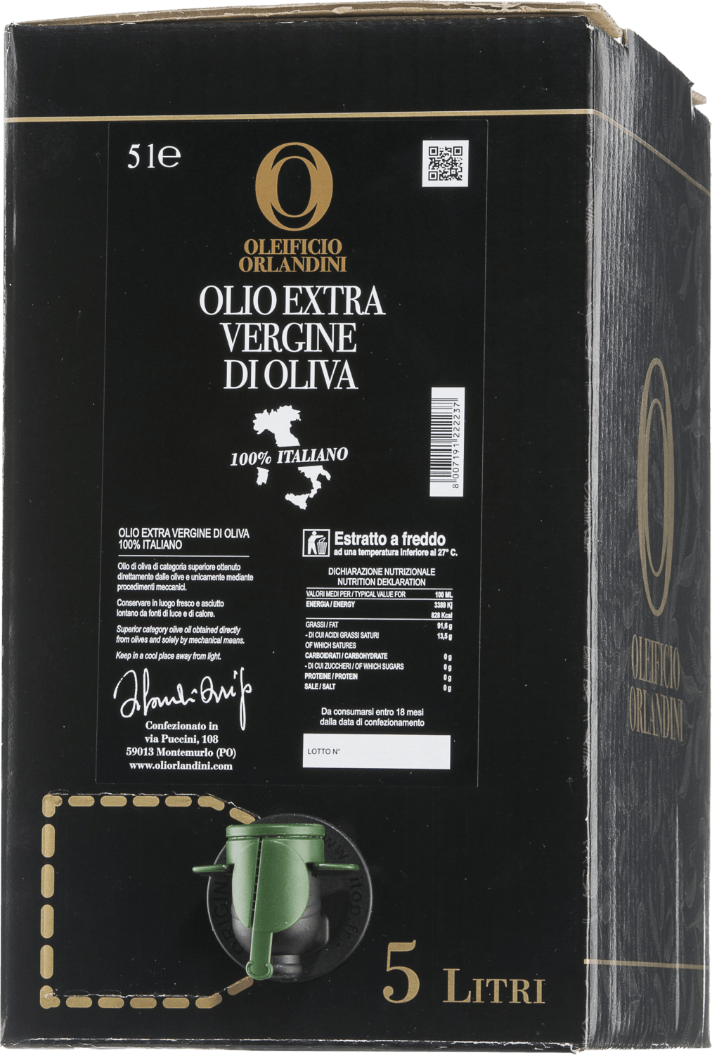 Etichetta nera Bag in Box L. 5