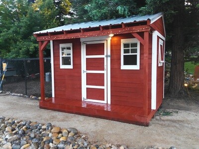 Paradise Chicken Coop with Porch (8ft x 12ft x 9ft tall)