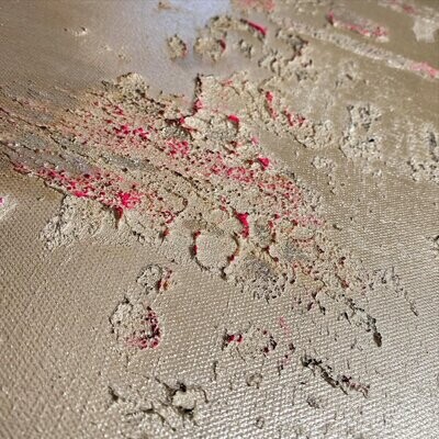 Textured mixed media original abstract painting by Anastasia Olescenko