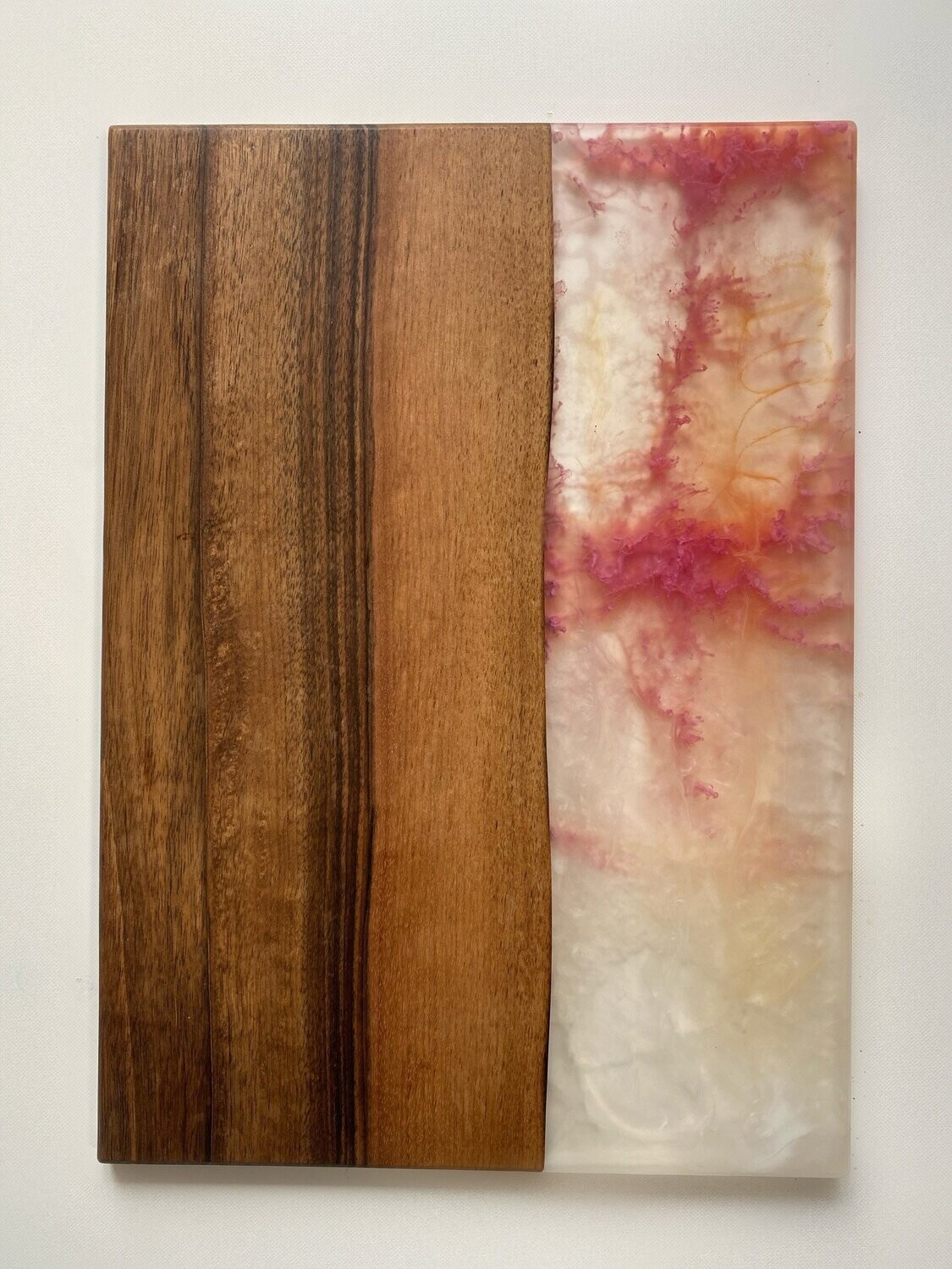 French walnut with Pink & White  resin board