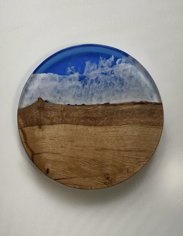 English oak resin board