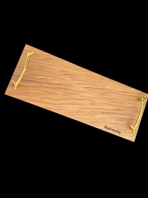 Oak serving tray