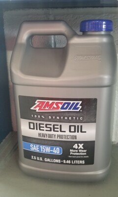 AMSOIL SAE 15W-40 Diesel Oil 2.5 Gallon