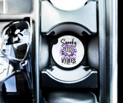 Spooky Vibes Car Coaster 