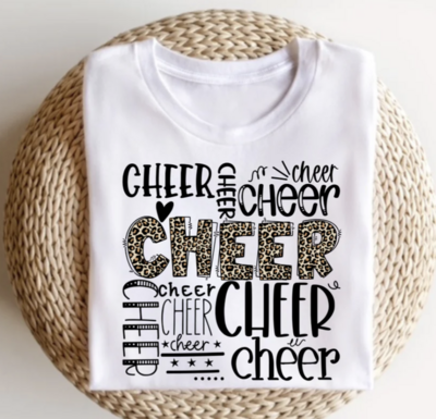 Cheer Typography Graphic Tee