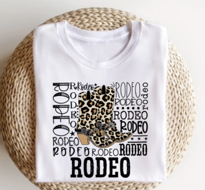 Leopard Rodeo Typography Graphic Tee