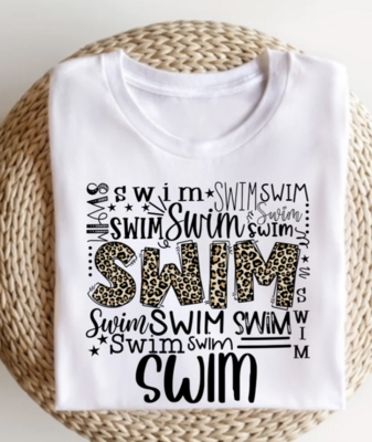 Swim Typography Graphic Tee