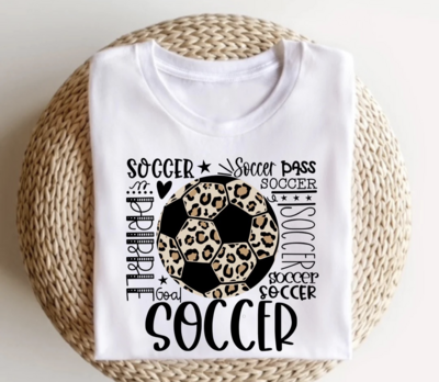 Leopard Soccer Graphic Tee